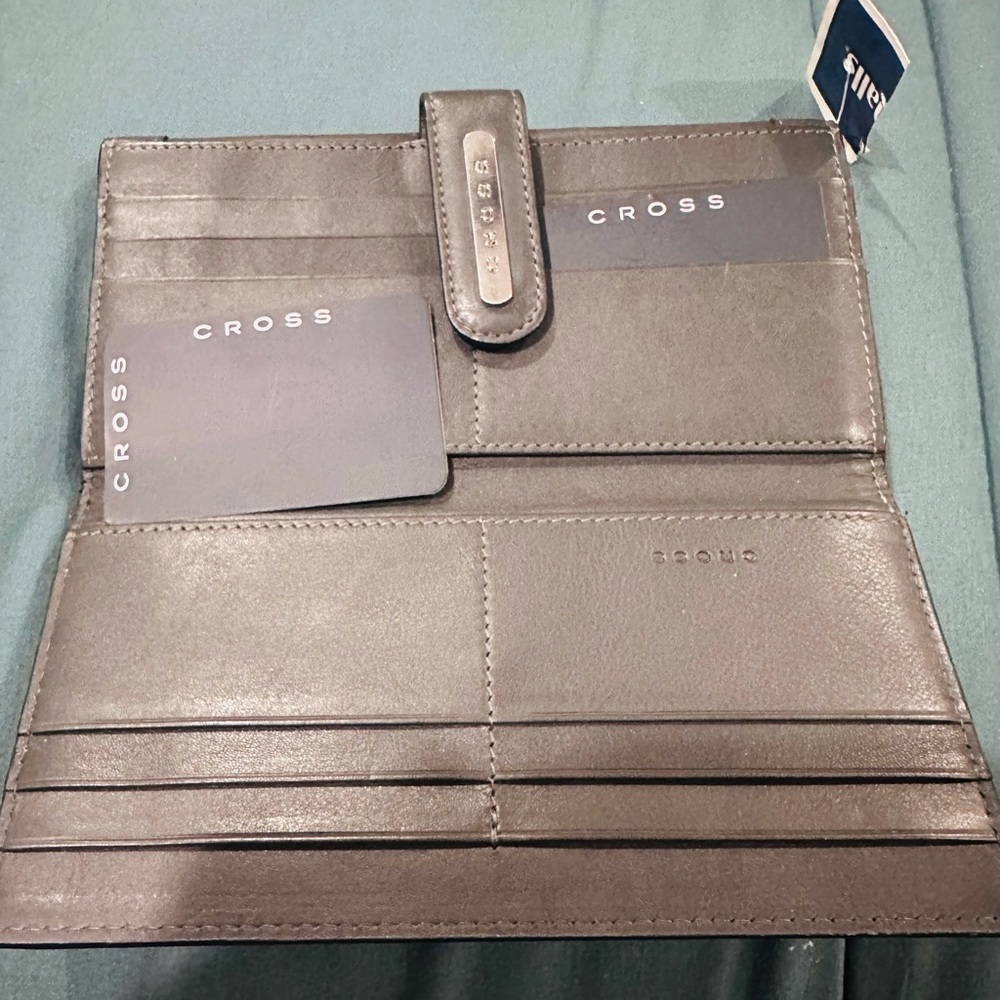 Cross Gray Leather Wallet